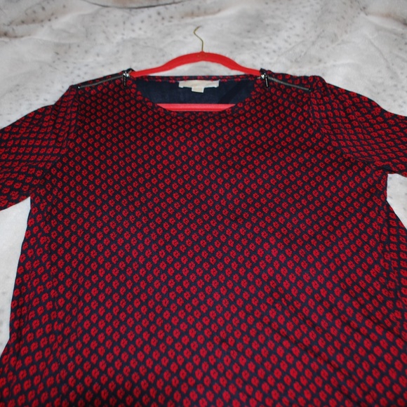 Michael Kors Split Back Zipper Top - L - Picture 4 of 7